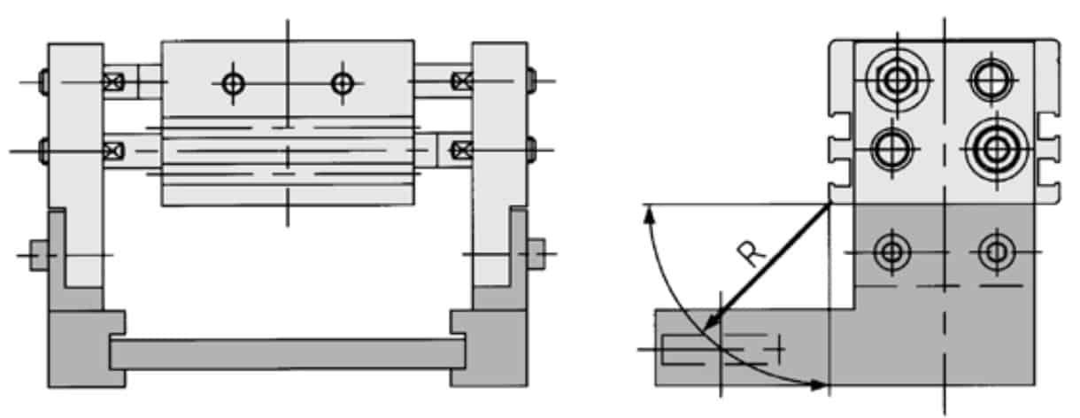 Khoảng cách kẹp hiệu quả smc