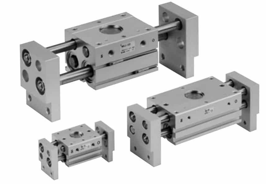 Xilanh khí nén dạng kẹp MHL2-40D, 40D1, 40D2